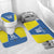 Custom West Knights of Yorkshire Bathroom Set Skate Hard Hit Harder Blue Version - Wonder Print Shop