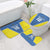 Custom West Knights of Yorkshire Bathroom Set Skate Hard Hit Harder Blue Version - Wonder Print Shop