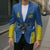 Custom West Knights of Yorkshire Blazer Skate Hard Hit Harder Blue Version - Wonder Print Shop
