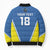 Custom West Knights of Yorkshire Bomber Puffer Jacket Skate Hard Hit Harder Blue Version - Wonder Print Shop