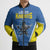Custom West Knights of Yorkshire Bomber Puffer Jacket Skate Hard Hit Harder Blue Version - Wonder Print Shop