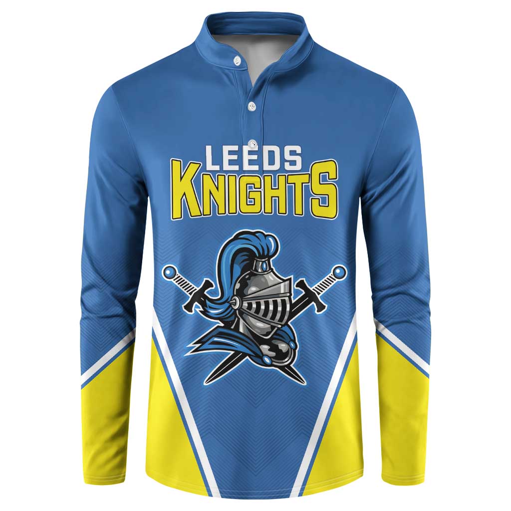 Custom West Knights of Yorkshire Button Sweatshirt Skate Hard Hit Harder Blue Version - Wonder Print Shop