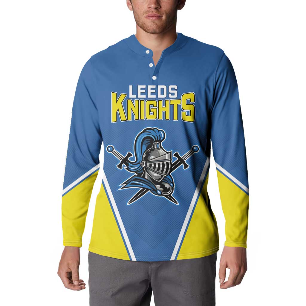 Custom West Knights of Yorkshire Button Sweatshirt Skate Hard Hit Harder Blue Version - Wonder Print Shop