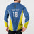 Custom West Knights of Yorkshire Button Sweatshirt Skate Hard Hit Harder Blue Version - Wonder Print Shop