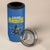 Custom West Knights of Yorkshire 4 in 1 Can Cooler Tumbler Skate Hard Hit Harder Blue Version - Wonder Print Shop