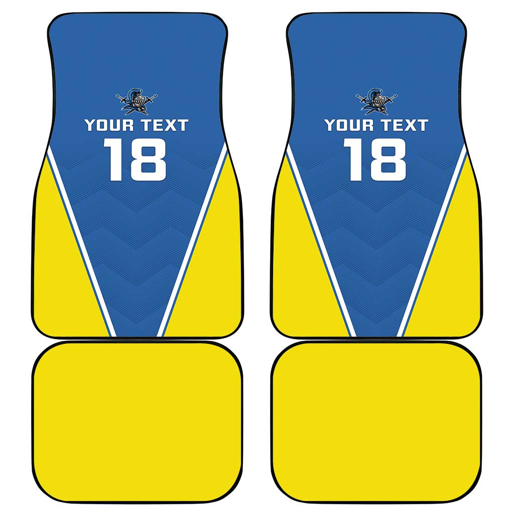 Custom West Knights of Yorkshire Car Mats Skate Hard Hit Harder Blue Version - Wonder Print Shop