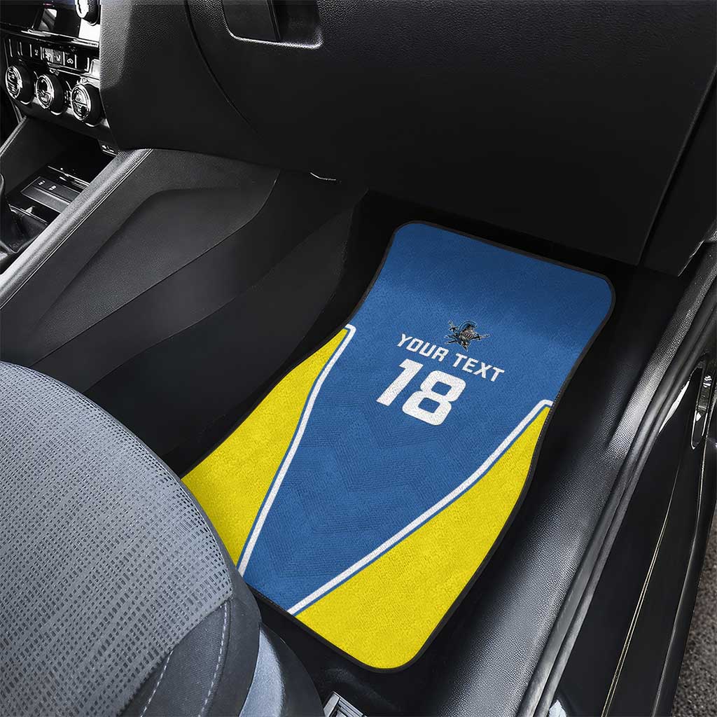 Custom West Knights of Yorkshire Car Mats Skate Hard Hit Harder Blue Version - Wonder Print Shop