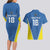 Custom West Knights of Yorkshire Couples Matching Long Sleeve Bodycon Dress and Hawaiian Shirt Skate Hard Hit Harder Blue Version - Wonder Print Shop
