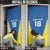 Custom West Knights of Yorkshire Door Cover Skate Hard Hit Harder Blue Version - Wonder Print Shop