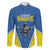 Custom West Knights of Yorkshire Family Matching Long Sleeve Bodycon Dress and Hawaiian Shirt Skate Hard Hit Harder Blue Version - Wonder Print Shop