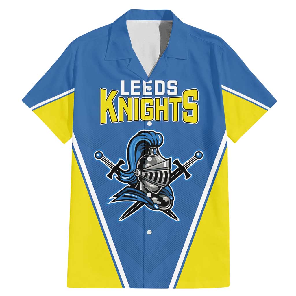 Custom West Knights of Yorkshire Family Matching Mermaid Dress and Hawaiian Shirt Skate Hard Hit Harder Blue Version - Wonder Print Shop
