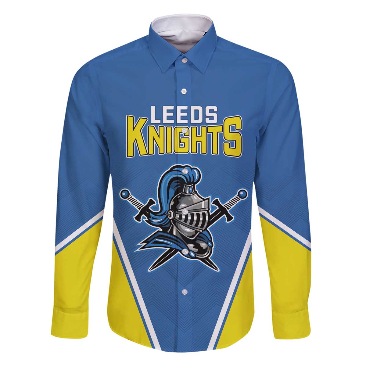 Custom West Knights of Yorkshire Family Matching Off The Shoulder Long Sleeve Dress and Hawaiian Shirt Skate Hard Hit Harder Blue Version - Wonder Print Shop