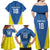 Custom West Knights of Yorkshire Family Matching Off Shoulder Maxi Dress and Hawaiian Shirt Skate Hard Hit Harder Blue Version - Wonder Print Shop