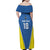 Custom West Knights of Yorkshire Family Matching Off Shoulder Maxi Dress and Hawaiian Shirt Skate Hard Hit Harder Blue Version - Wonder Print Shop