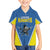 Custom West Knights of Yorkshire Family Matching Off Shoulder Short Dress and Hawaiian Shirt Skate Hard Hit Harder Blue Version - Wonder Print Shop
