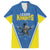 Custom West Knights of Yorkshire Family Matching Short Sleeve Bodycon Dress and Hawaiian Shirt Skate Hard Hit Harder Blue Version - Wonder Print Shop