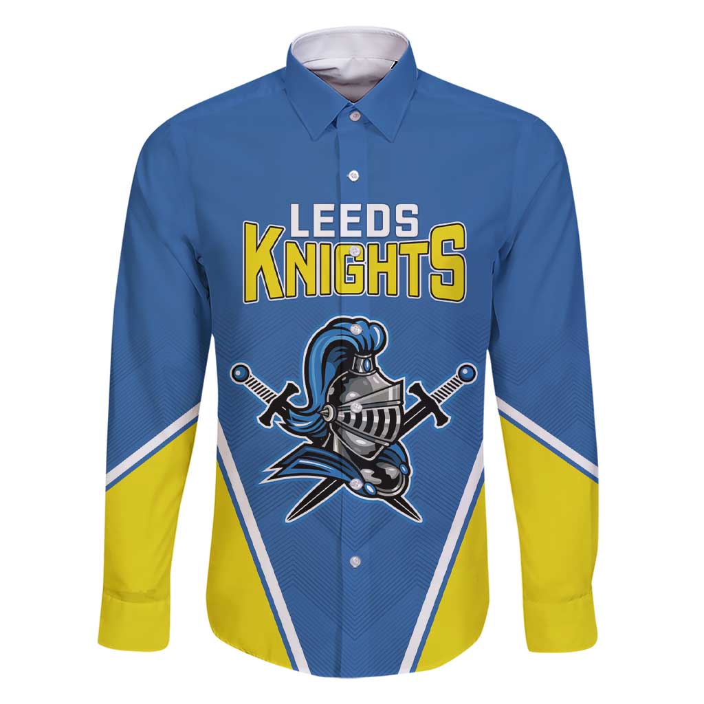 Custom West Knights of Yorkshire Family Matching Short Sleeve Bodycon Dress and Hawaiian Shirt Skate Hard Hit Harder Blue Version - Wonder Print Shop