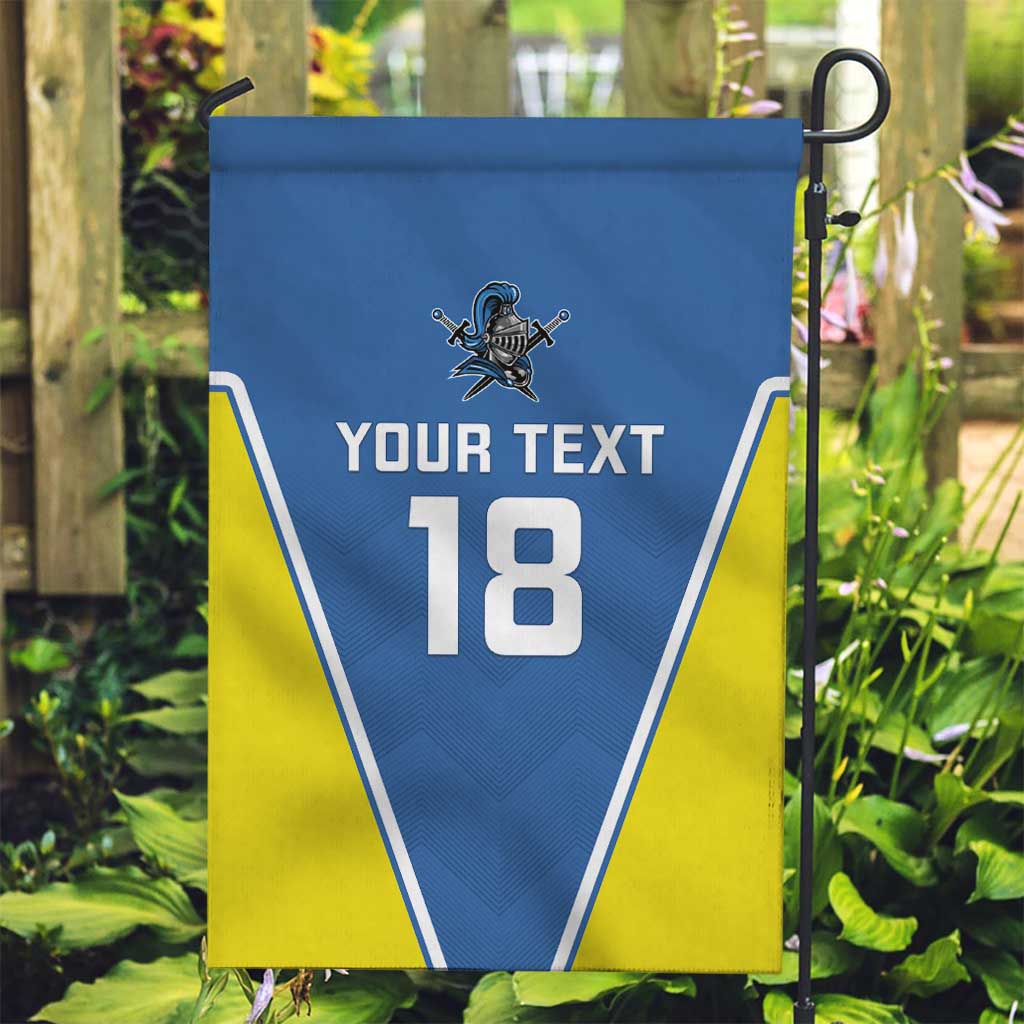 Custom West Knights of Yorkshire Garden Flag Skate Hard Hit Harder Blue Version - Wonder Print Shop