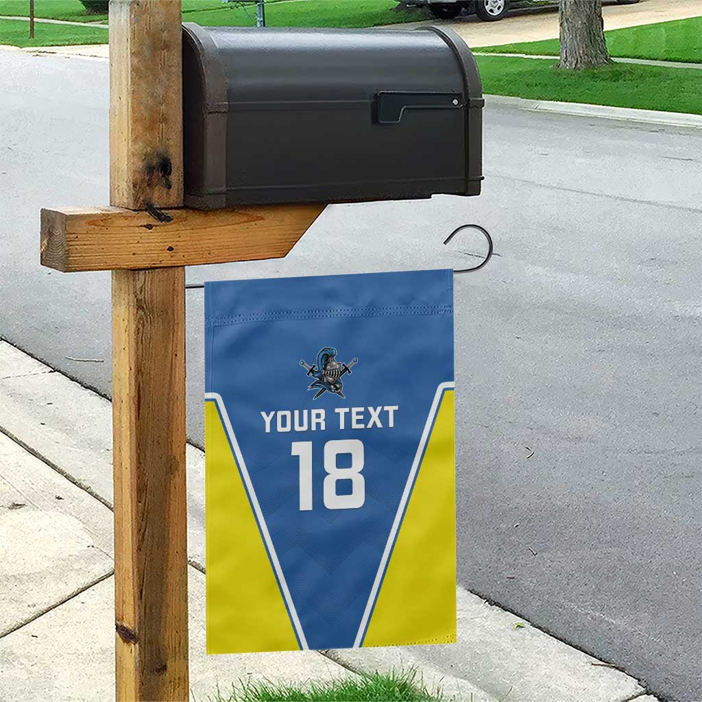 Custom West Knights of Yorkshire Garden Flag Skate Hard Hit Harder Blue Version - Wonder Print Shop