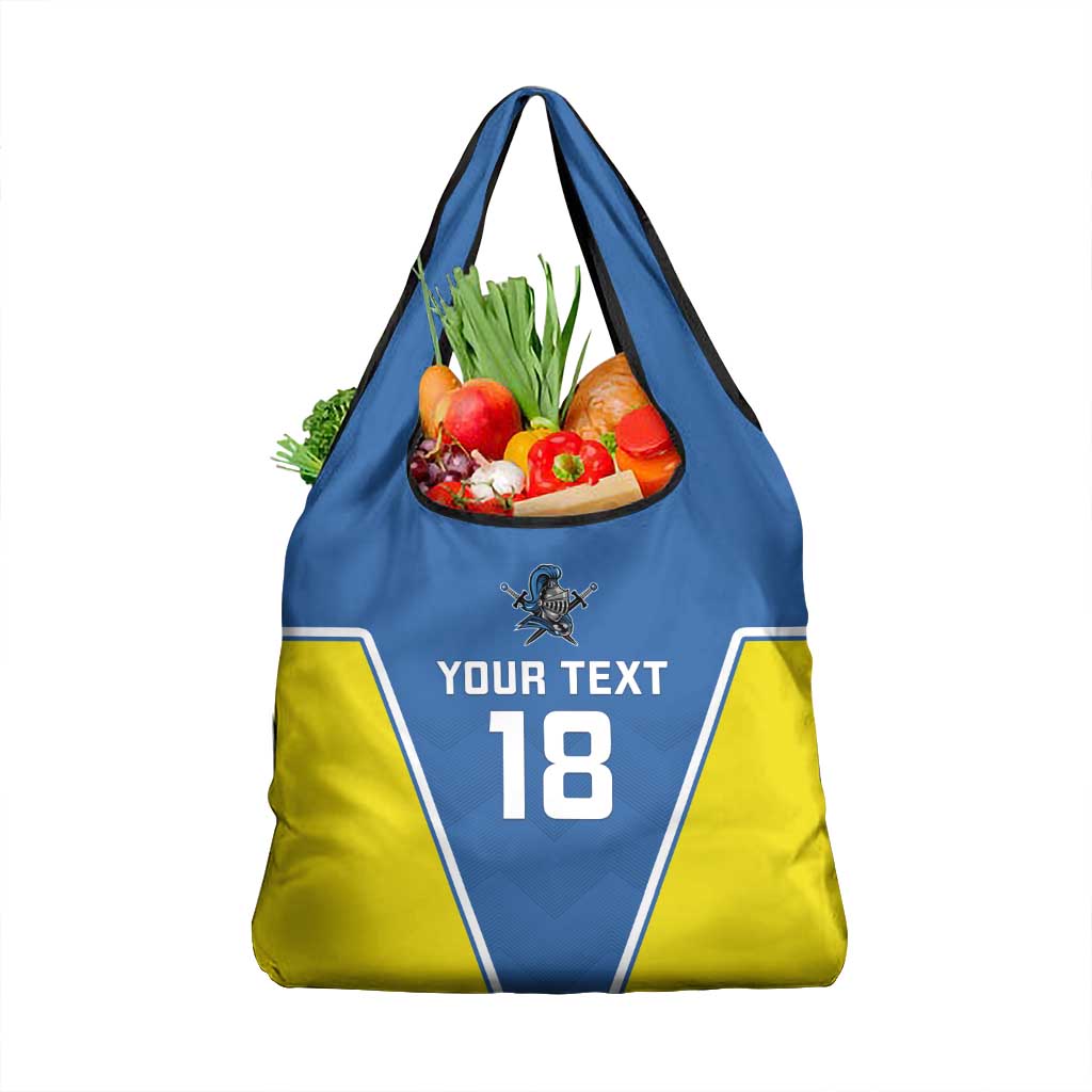 Custom West Knights of Yorkshire Grocery Bag Skate Hard Hit Harder Blue Version - Wonder Print Shop