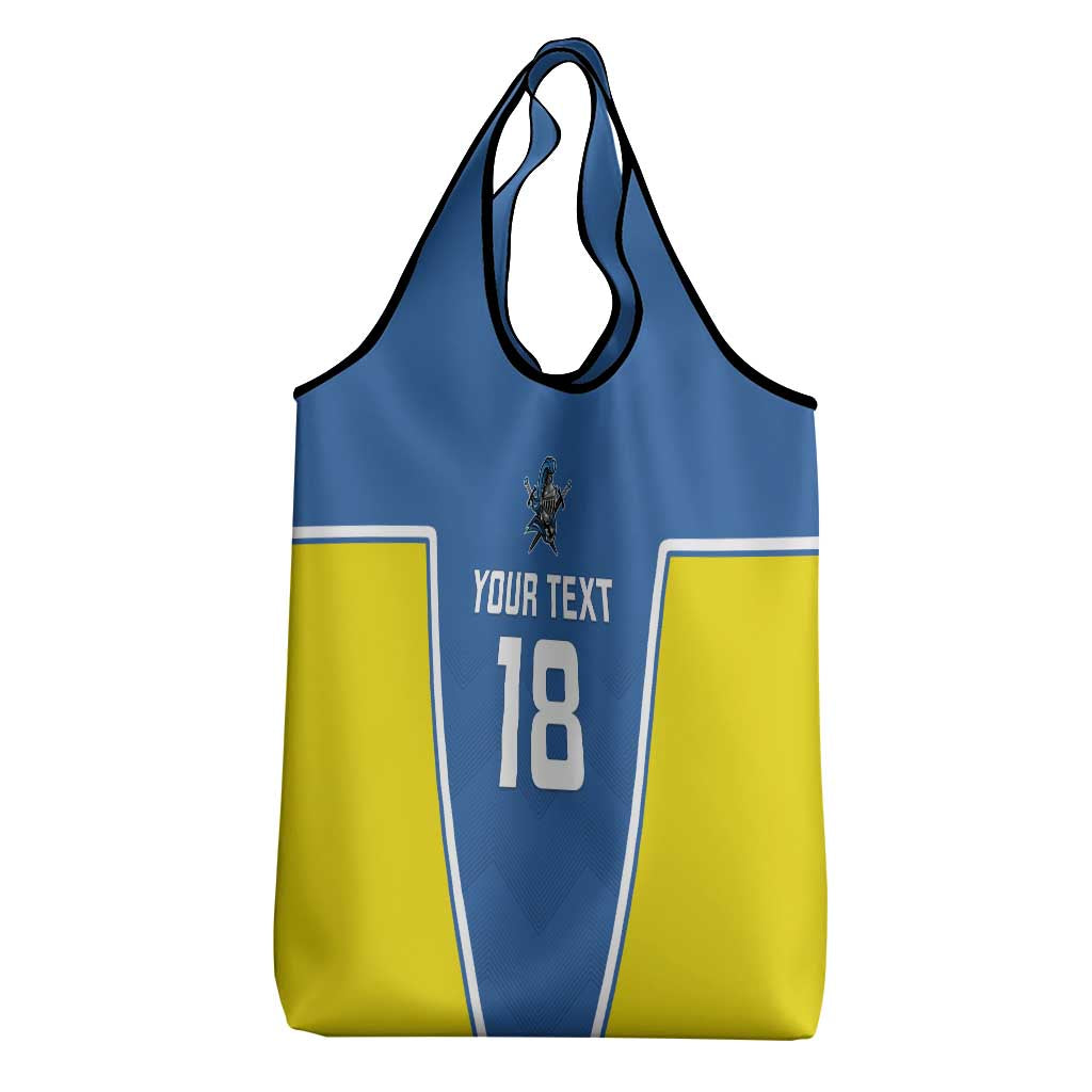Custom West Knights of Yorkshire Grocery Bag Skate Hard Hit Harder Blue Version - Wonder Print Shop