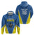 Custom West Knights of Yorkshire Hoodie Skate Hard Hit Harder Blue Version - Wonder Print Shop