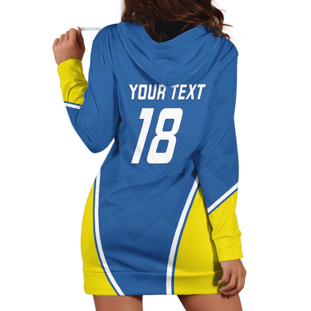 Custom West Knights of Yorkshire Hoodie Dress Skate Hard Hit Harder Blue Version - Wonder Print Shop