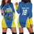 Custom West Knights of Yorkshire Hoodie Dress Skate Hard Hit Harder Blue Version - Wonder Print Shop