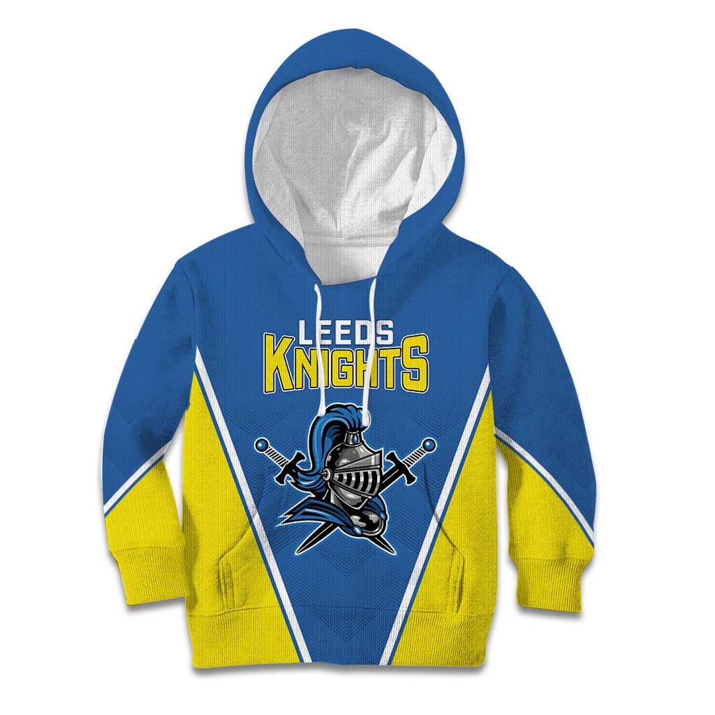 Custom West Knights of Yorkshire Kid Hoodie Skate Hard Hit Harder Blue Version - Wonder Print Shop