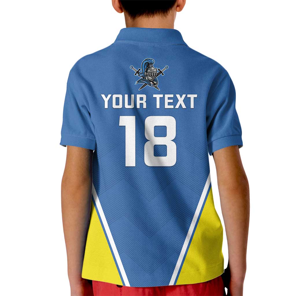 Custom West Knights of Yorkshire Kid Polo Shirt Skate Hard Hit Harder Blue Version - Wonder Print Shop