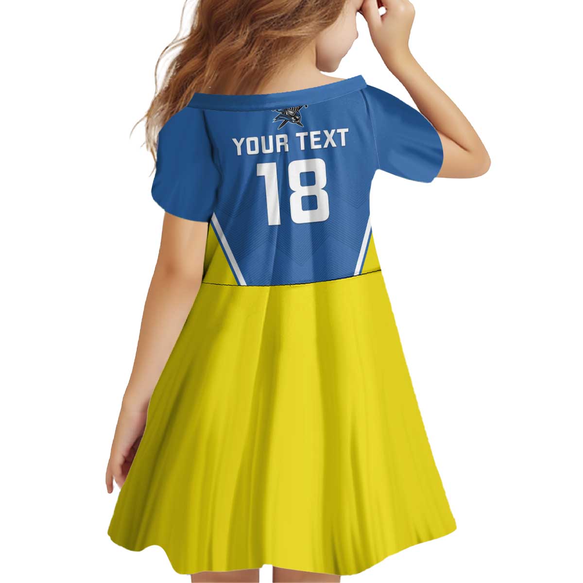 Custom West Knights of Yorkshire Kid Short Sleeve Dress Skate Hard Hit Harder Blue Version - Wonder Print Shop