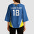 Custom West Knights of Yorkshire Kimono Sleeve Blouse Skate Hard Hit Harder Blue Version - Wonder Print Shop