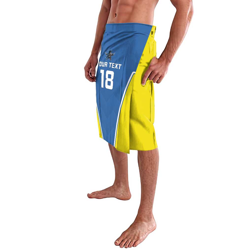 Custom West Knights of Yorkshire Lavalava Skate Hard Hit Harder Blue Version - Wonder Print Shop
