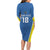 Custom West Knights of Yorkshire Long Sleeve Bodycon Dress Skate Hard Hit Harder Blue Version - Wonder Print Shop