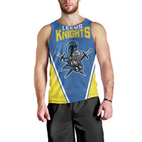 Custom West Knights of Yorkshire Men Tank Top Skate Hard Hit Harder Blue Version - Wonder Print Shop