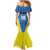 Custom West Knights of Yorkshire Mermaid Dress Skate Hard Hit Harder Blue Version - Wonder Print Shop