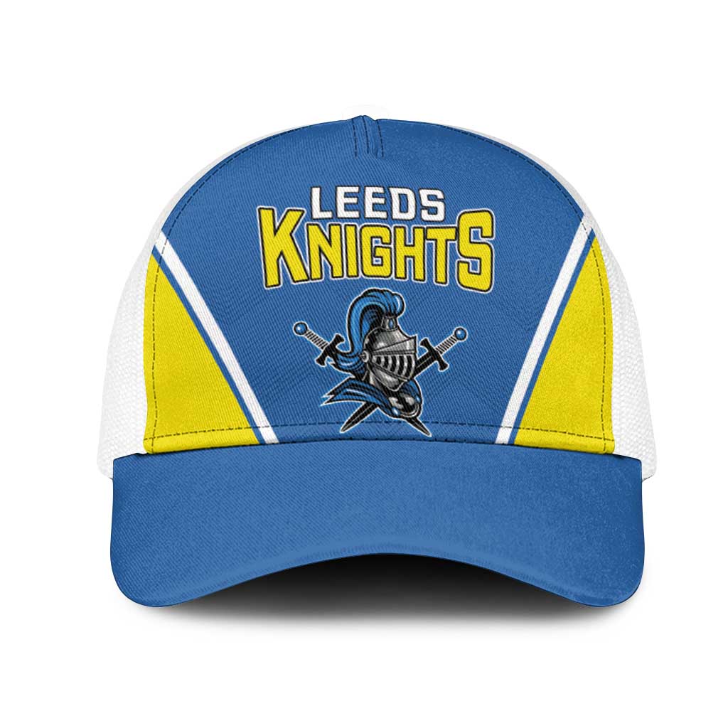 West Knights of Yorkshire Mesh Trucker Cap Skate Hard Hit Harder Blue Version - Wonder Print Shop