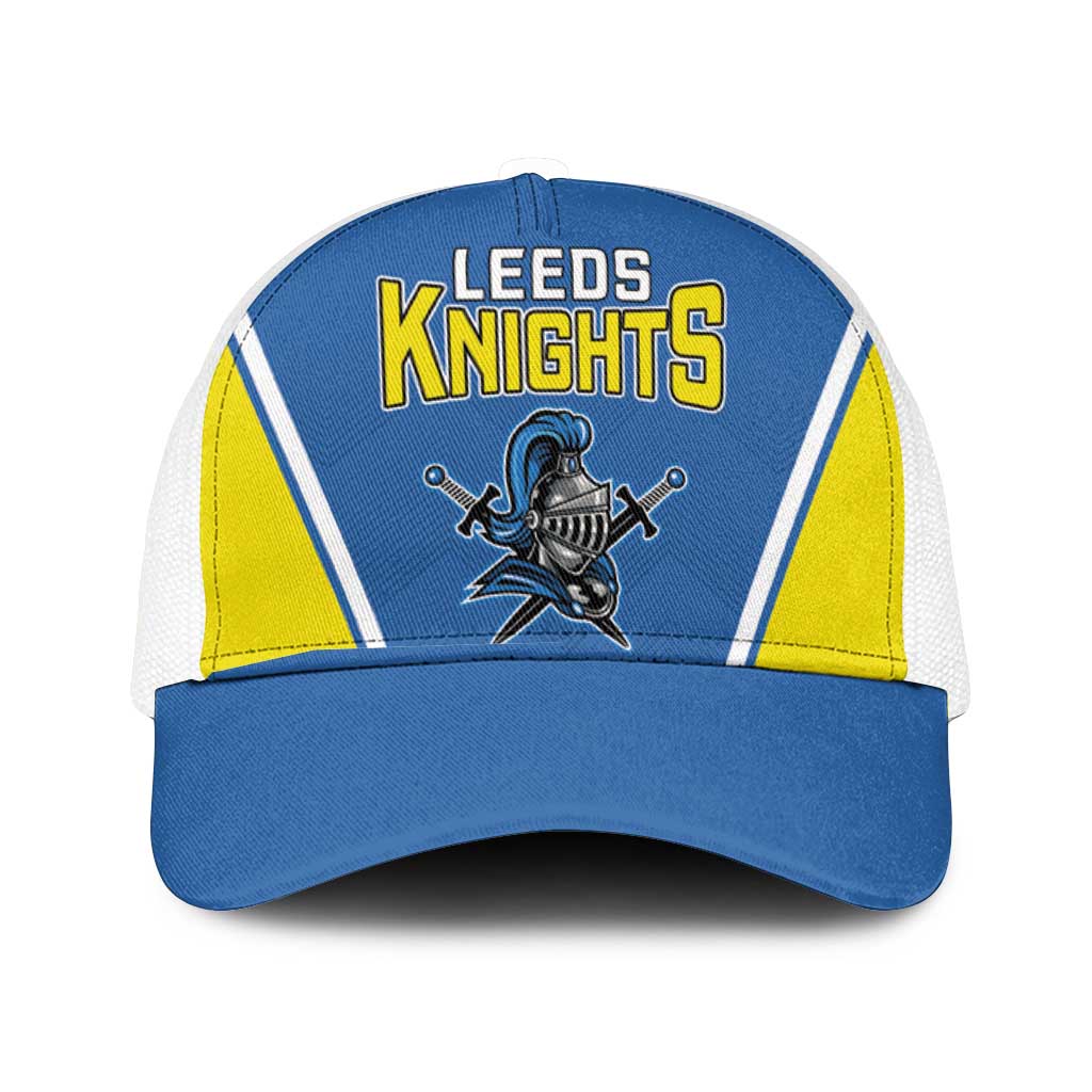West Knights of Yorkshire Mesh Trucker Cap Skate Hard Hit Harder Blue Version - Wonder Print Shop