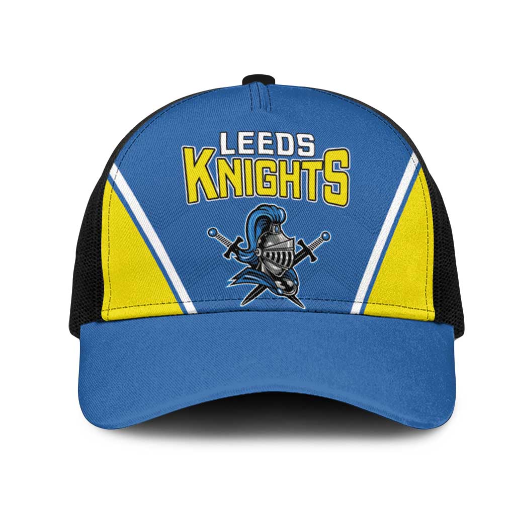 West Knights of Yorkshire Mesh Trucker Cap Skate Hard Hit Harder Blue Version - Wonder Print Shop