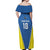 Custom West Knights of Yorkshire Off Shoulder Maxi Dress Skate Hard Hit Harder Blue Version - Wonder Print Shop