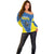 Custom West Knights of Yorkshire Off Shoulder Sweater Skate Hard Hit Harder Blue Version - Wonder Print Shop