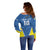 Custom West Knights of Yorkshire Off Shoulder Sweater Skate Hard Hit Harder Blue Version - Wonder Print Shop