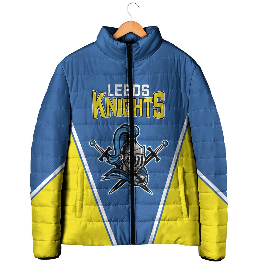 Custom West Knights of Yorkshire Padded Jacket Skate Hard Hit Harder Blue Version - Wonder Print Shop