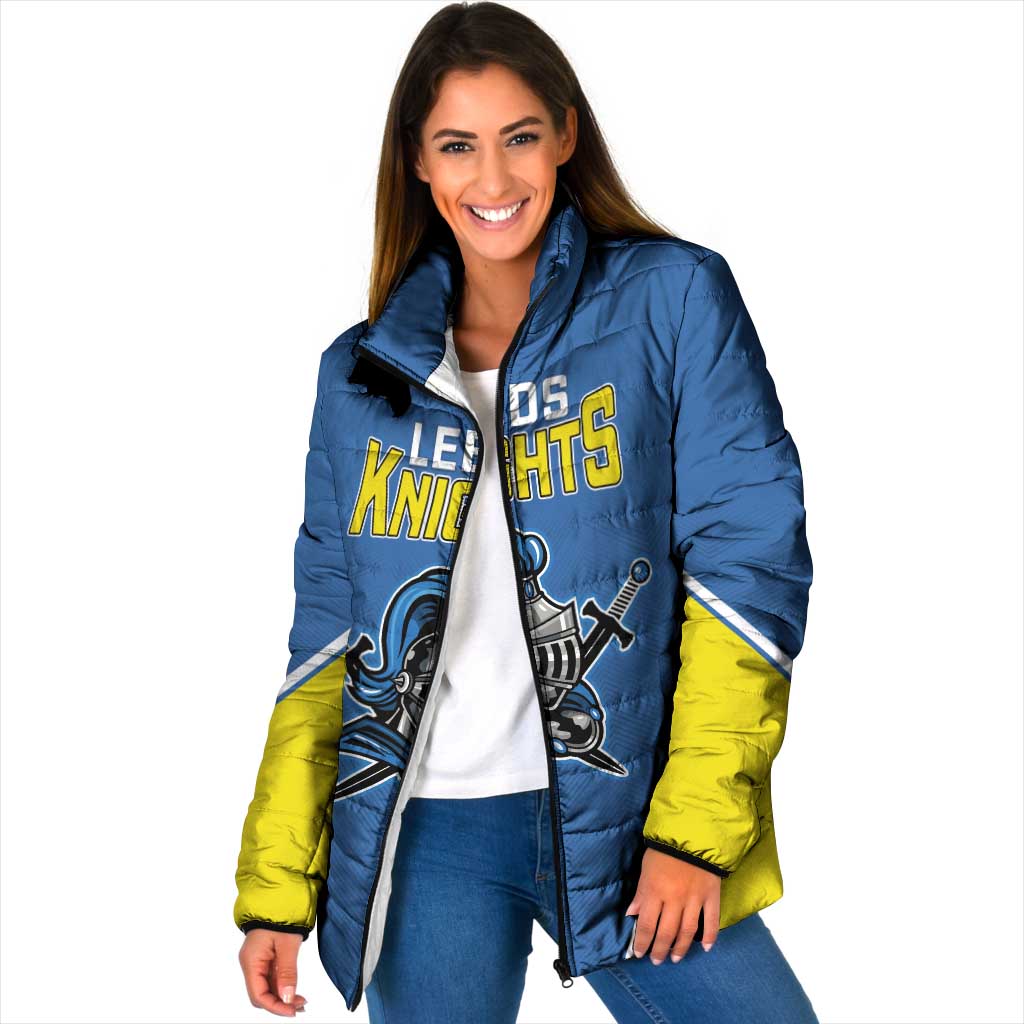 Custom West Knights of Yorkshire Padded Jacket Skate Hard Hit Harder Blue Version - Wonder Print Shop