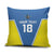 Custom West Knights of Yorkshire Pillow Cover Skate Hard Hit Harder Blue Version - Wonder Print Shop