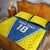 Custom West Knights of Yorkshire Quilt Bed Set Skate Hard Hit Harder Blue Version - Wonder Print Shop