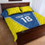 Custom West Knights of Yorkshire Quilt Bed Set Skate Hard Hit Harder Blue Version - Wonder Print Shop