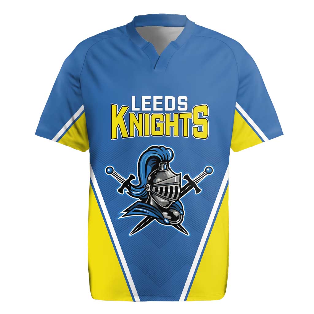 Custom West Knights of Yorkshire Rugby Jersey Skate Hard Hit Harder Blue Version - Wonder Print Shop