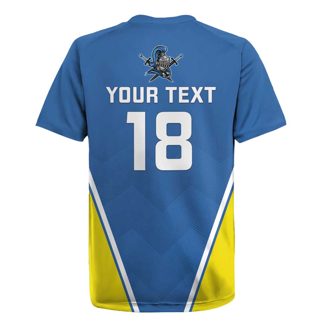 Custom West Knights of Yorkshire Rugby Jersey Skate Hard Hit Harder Blue Version - Wonder Print Shop