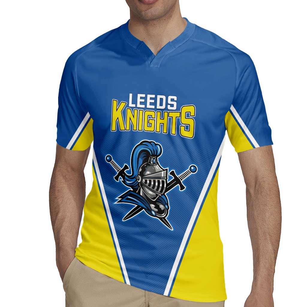 Custom West Knights of Yorkshire Rugby Jersey Skate Hard Hit Harder Blue Version - Wonder Print Shop